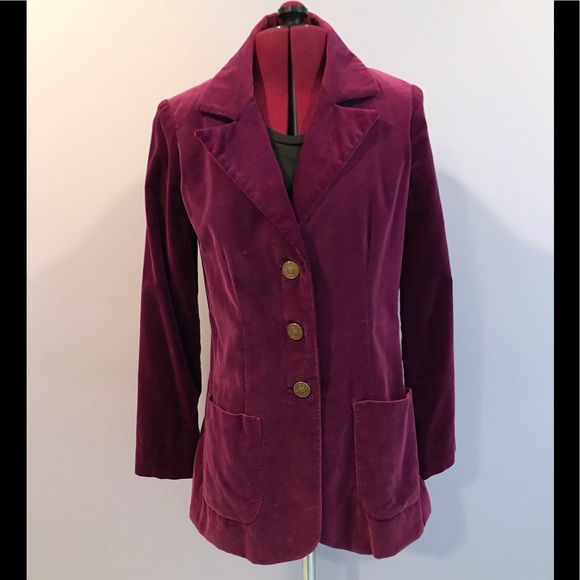 Vintage Jackets & Blazers - VTG 70s Velveteen Blazer